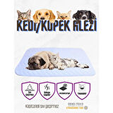 Kapitoneli Yıkanabilir Sıvı Geçirmez Emici Köpek Kedi Çiş Alezi 60x90 cm 