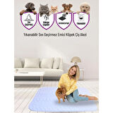 Kapitoneli Yıkanabilir Sıvı Geçirmez Emici Köpek Kedi Çiş Alezi 60x90 cm 