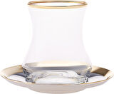 Karaca Pera Gold 18 Parça Çay Seti