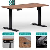 O-Flex Tek Motorlu Elektrikli Yükseklik Ayarlı Masa - 180x80 - Bambu