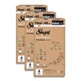 Sleepy Ecologic Premium Plus Avantajlı Paket Külot Bez 4 Numara Maxi 144 Adet