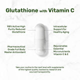 Deal Supplement Glutathione(Glutatyon) 1,000mg Per Serving, 98% Purity | Plus Vitamin C 500mg, Active Reduced Form (GSH) | Intracellular Antioxidant – Supports Detoxification & Immune Health