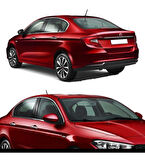Fiat Egea Sedan Krom Cam Çerçevesi 8 Parça 2015-2024 Krom Cam Çıtası Paslanmaz Çelik