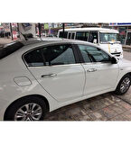 Fiat Egea Sedan Krom Cam Çerçevesi 8 Parça 2015-2024 Krom Cam Çıtası Paslanmaz Çelik
