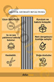 Antrasit-Beyaz Renk 60x240cm Yeni Nesil Akustik Duvar Paneli