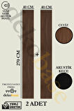 Ceviz (2 ADET) 40x270 cm Yeni Nesil Akustik Ahşap Duvar Paneli