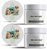 Pati Burun Nemlendirici Balm Vegan Organik Içerikli Kedi Köpek Doğal Çatlak Koruma Bakım Krem 50Ml*2