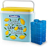 Coolist CLB24LM Limon Desenli Buzluk, 24 Litre + 2 Adet Buz Kaseti, 400gr