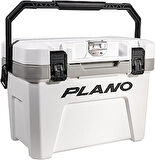 Plano Frost 21 Quart Sert Soğutucu, Kuru Sepet İçerir, Küçük, Beyaz ve Siyah, Dayanıklı, Yalıtımlı Buz Sandığı Kamp, Balık Tutma ve Bagaj Kapağı