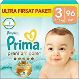 Bebek Bezi Premium Care 3 Numara 96 Adet Ultra Fırsat Paketi