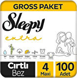 Extra Günlük Aktivite Gross Paket Bebek Bezi 4 Numara Maxi 100 Adet