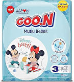 Goon Bebek Bezi Mutlu Bebek 3 Beden Fırsat Paketi 100 Adet 7-12 kg No_color 3 Beden