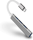 Daytona C-809 Macbook Uyumlu Type-C To 4* Usb 3.0 Splitter 5 Gbps Çevirici Hub Adaptör