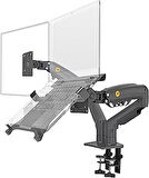 Ergoflex North Bayou Nb F160-Fp Çift Kol Profosyonel 17-27" Monitör Tutucu Ve Laptop Standı