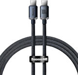 Baseus Crystal Shine 100W 120 Cm Pd Type-C Şarj Kablosu Siyah
