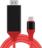 Mindorlen Usb C - Hdmi Kablosu 1,8 M 4K, Usb-C Hdmi Adaptörü Macbook Pro, Ipad Air, Chromebook, Surf