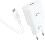 Linktech T442E Strong Eco Şarj Aleti Ve Lightning Kablo Set 2.1A
