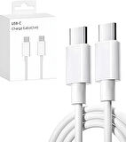 Kyrotech USB C Kablosu Esnek USB C - USB C Şarj Kablosu PD 3.0 iPhone 15 Pro Max Galaxy S23 S22 S21 A54 Pixel 7 iPad Pro 12.9 iPad Mini 6/Air 5 vb. ile uyumludur.