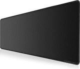 Pro Black Edition - Dikişli Kenar 90x40 ve 120x60 cm Oyuncu Gaming Mouse Pad