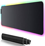 Rgb Mouse Pad 80x30 Cm, 4 mm Kalınlık, Parlak Su Geçirmez Yüzey, Oyuncu Gaming XXL Mausepad, 14 Farklı Renk Modu
