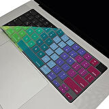 Mcstorey Macbook Air Pro Klavye Koruyucu M1-M2-M3,(Us-Abd İngilizce) A2681 A3113, A2941 A3114, A2442