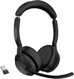 Jabra Evolve2 55 Stereo Kablosuz Kulaklık Jabra Air Comfort Teknolojisi, Gürültü Önleyici Mikrofonla
