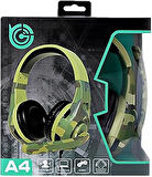 Heartz A4 Süper Bass Streo Oyun Oyuncu Kulakliği Bi̇lgi̇sayar Notebook Laptop Tablet Cep Telefonu Fu