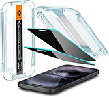 Spigen Iphone 16 Plus / Iphone 15 Plus Hayalet Cam Ekran Koruyucu Kolay Kurulum Glas.Tr Ez Fit Priva