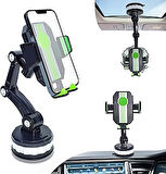 Ezyputse Araç Telefonu Tutacağı, Vantuz, Telefon Standı, Güçlü Telefon Tutacağı, Araç Montajı, Kamyo