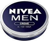 Nivea Men Creme Erkek Bakım Kremi 75 Ml, El, Yüz Ve Vücut Nemlendirici Krem, Hızlı Emilir, Yapışkan