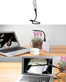 Kyrotech 3 Mod Seviyeli Dokunmatik Usb Led Masa Çalışma Kitap Okuma Lambası Pc Gece Lambası Beyaz 14