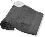 TurkishTowels%100 Lüks Türk Pamuğu Lif Havlu Kömür 30,48 cm x 30,48 cm – Banyonuz Yumuşak, Emici ve Peluş | Elegance El Havlusu | Üstün Kalite Havlu
