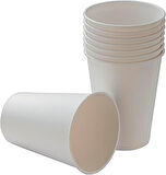 Cuptoyou 12 Oz Beyaz Tek Kullanımlık Karton Bardak 300 Ml, Kahve, Çay, Ofis, Ev Ve Parti Kullanımı I