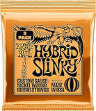 Ernie Ball Hybrid Slinky Nickel Wound Electric Guitar Strings 3 Pack - 9-46 Gauge