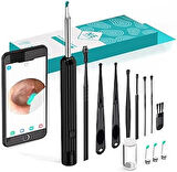 Valkyrie Kablosuz Wifi Kulak Temizleme Kamerası - Ios Android Iphone Uyumlu 1296P Hd Led Otoskop Kam