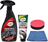 Turtle Wax Hibrid Boya Koruyucu 500 Ml+ Çizik Giderici Pasta 100 Ml + Bez