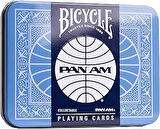 Bicycle® Pan Am Airlines Oyun Kartları, Teneke Seyahat Kutusunda 2 Deste – Klasik Pan Am Tasarımı