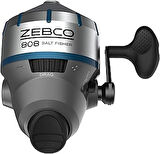 Zebco 808 Tuzlu Su Spincast Olta Makarası, ABS Eklemeli Paslanmaz Çelik Makara Kapağı, Hızlı Ayarlı Anti-Reverse ve Isırma Uyarılı, 9 kg Misina ile Hazır Makaralanmış, Boy 80, Gümüş