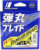 Major Craft MC Dangan Braid İp DB4 PE 1.2/0.15mm/20Lb/8.6kg/150 metre Multi