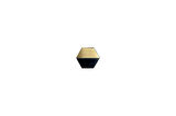 System ÇAP 35mm x 40mm SİYAH/MAT SARI DÜĞME KULP/DOĞAL TAŞ