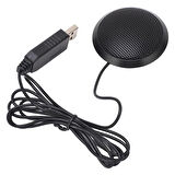 Haiki Hk-102 Usb 1.5 Metre Kablolu Kondenser Masaüstü Toplantı Podcast Mikrofonu