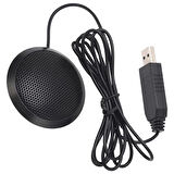 Haiki Hk-102 Usb 1.5 Metre Kablolu Kondenser Masaüstü Toplantı Podcast Mikrofonu