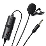 Haiki HK-401 Profesyonel Youtuber Kamera Telefon Yaka Mikrofonu