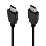 PM-31396 Plastik Düz Siyah 50 Cm Poşetli HDMI Kablo