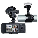 R300 Gps Destekli Çift Kameralı Araç İçi Dashcam Dvr Kamera Seti