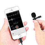 Jh-041 Cep Telefonu İçin Lightning Youtuber Yaka Mikrofonu
