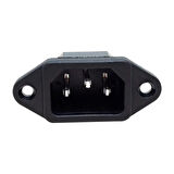 Bilgisayar C7 Power Şase Soket Erkek Kulaklı IC-212