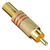PM-26484 Tos RCA Fiş Metal Gold Erkek Konnektör