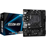 Asrock B550M-Hdv Ddr4 Hdmi Dvi Pcie 16X V4.0 Am4 Matx