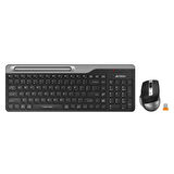 A4 Tech Fb2535C Bluetooth Kablosuz Q Trk Optic Mouse Siyah/Gri Multimedya Klavye - Mouse Set